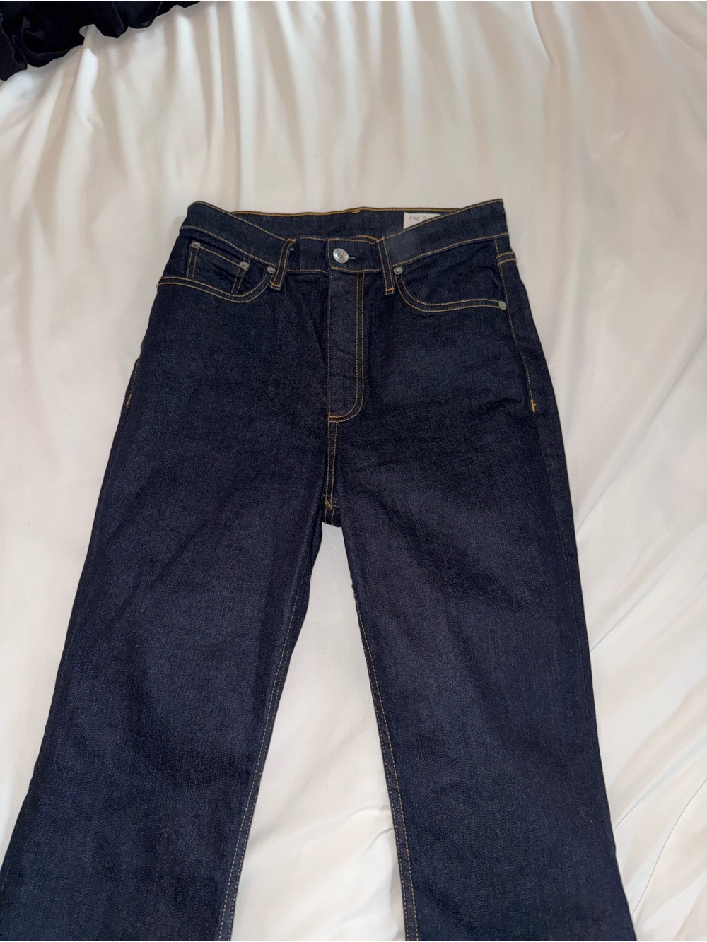 rag & bone Dark Indigo Flare Jeans - Picture 2 of 6
